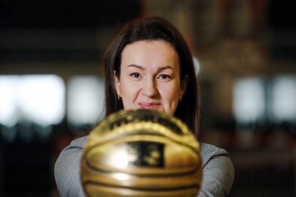 Patrycja Gulak-Lipka - pierwsza kobieta-komisarz międzynarodowych rozgrywek koszykarskich (Arena Toruń, 10.01.2020) [fot. Andrzej Romański]